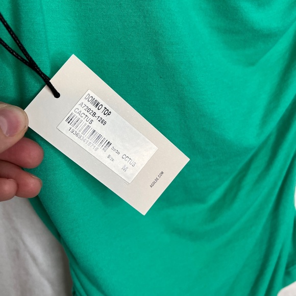 Agolde Domino One-Shoulder Top- Anthropologie- Size M - Picture 6 of 10